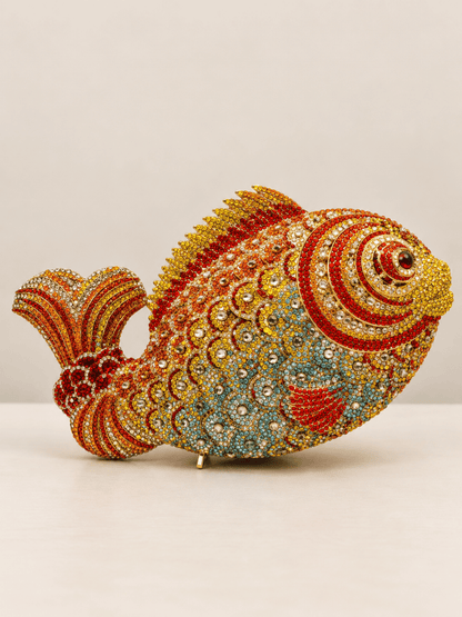 Ocean Diva Crystal Fish Clutch