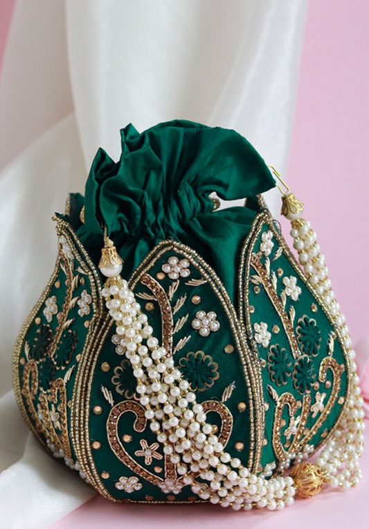 Green Lotus Potli