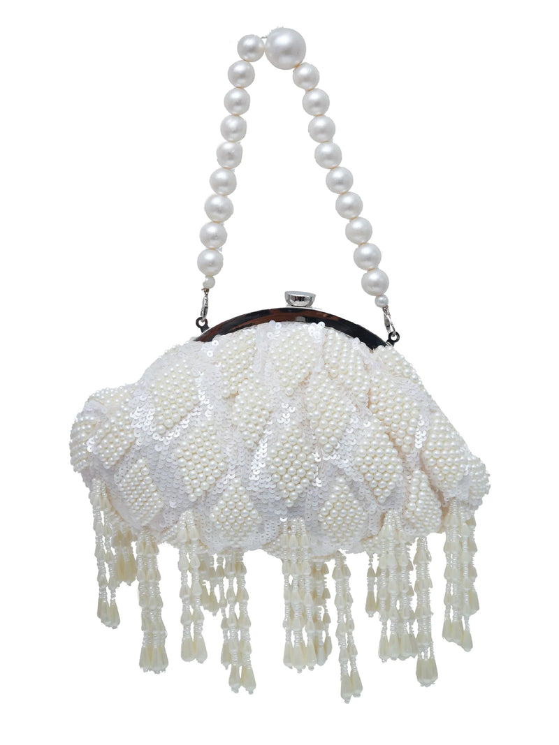 Celestial Charm Pearl Clutch