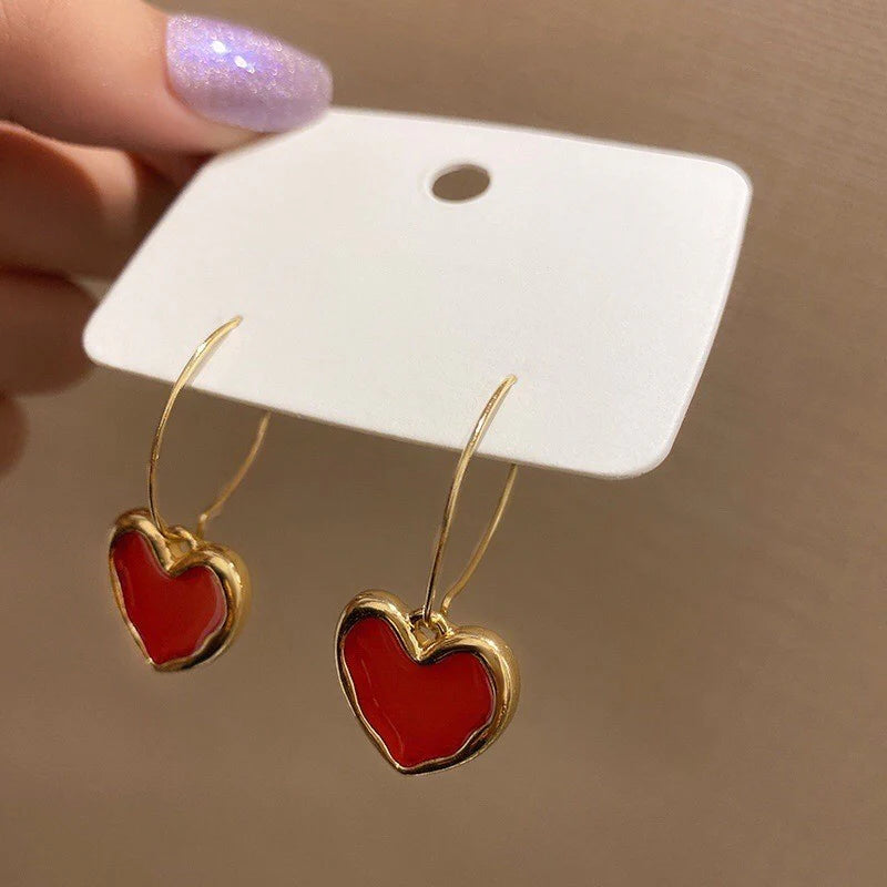 Scarlet Hearts Earrings