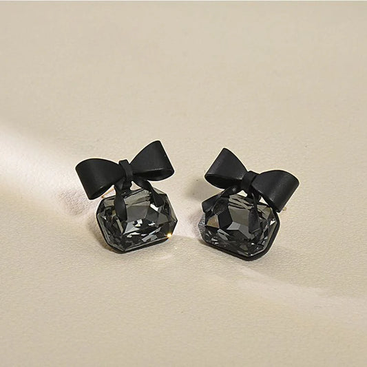 Smoky Bow Earrings