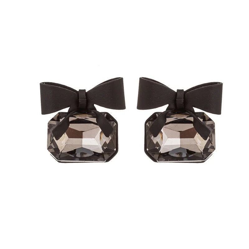 Smoky Bow Earrings