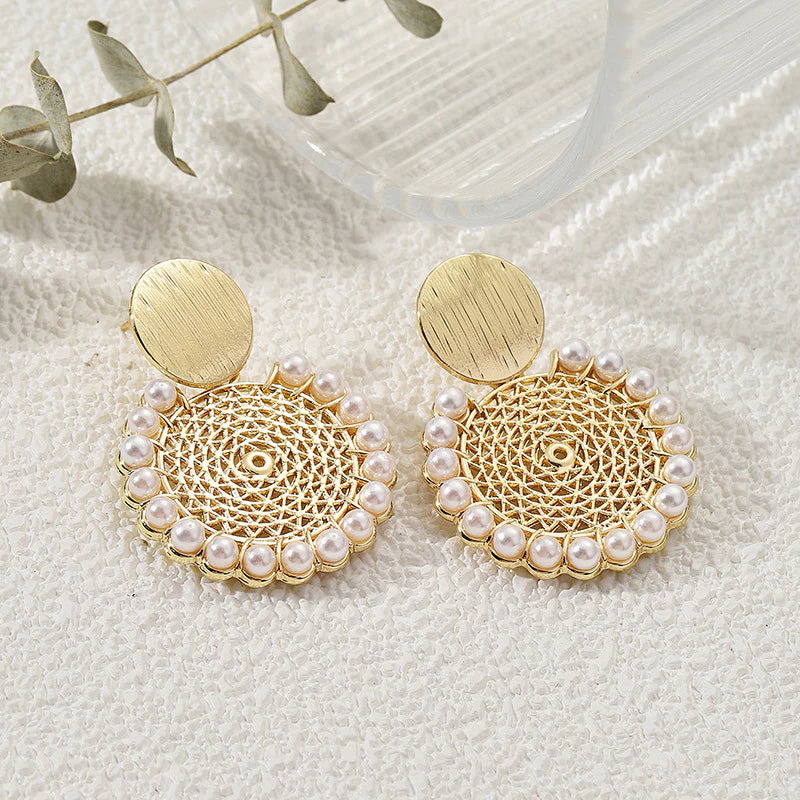 Pearl Lattice Earrings