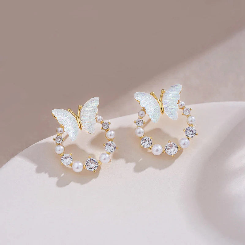 Pearl Wings Earrings