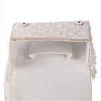 Frozen Luxe Crystal Flap Clutch