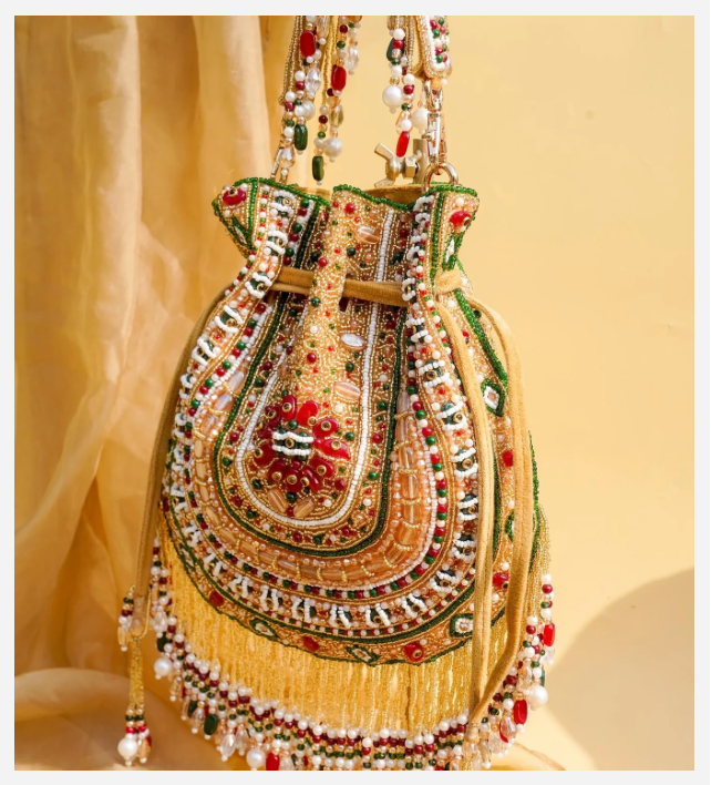 Royal Rajwadi Beaded Potli Bag