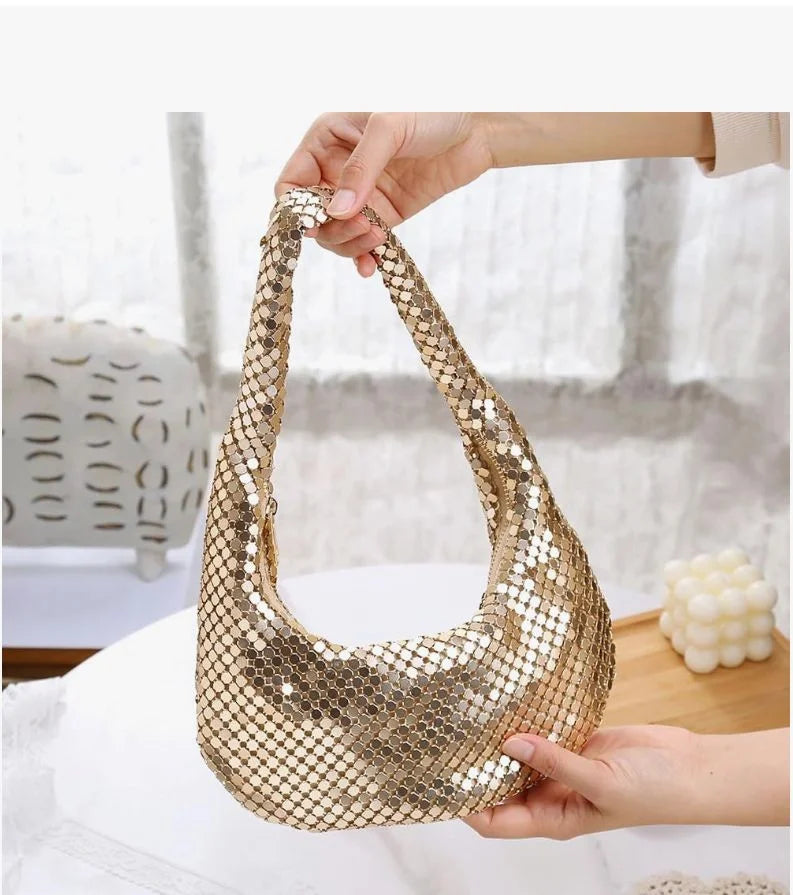 Luna Sequin Shoulder Bag (3 Colors)