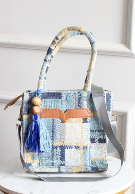 Pastel Denim Mini Tote