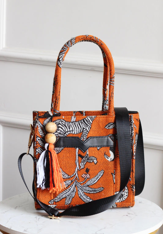Tangerine Trails Mini Tote