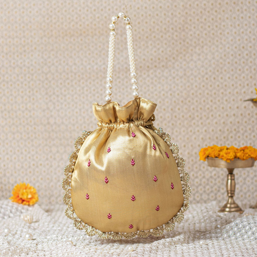 Shreenathji Hand-Embroidered Potli Bag