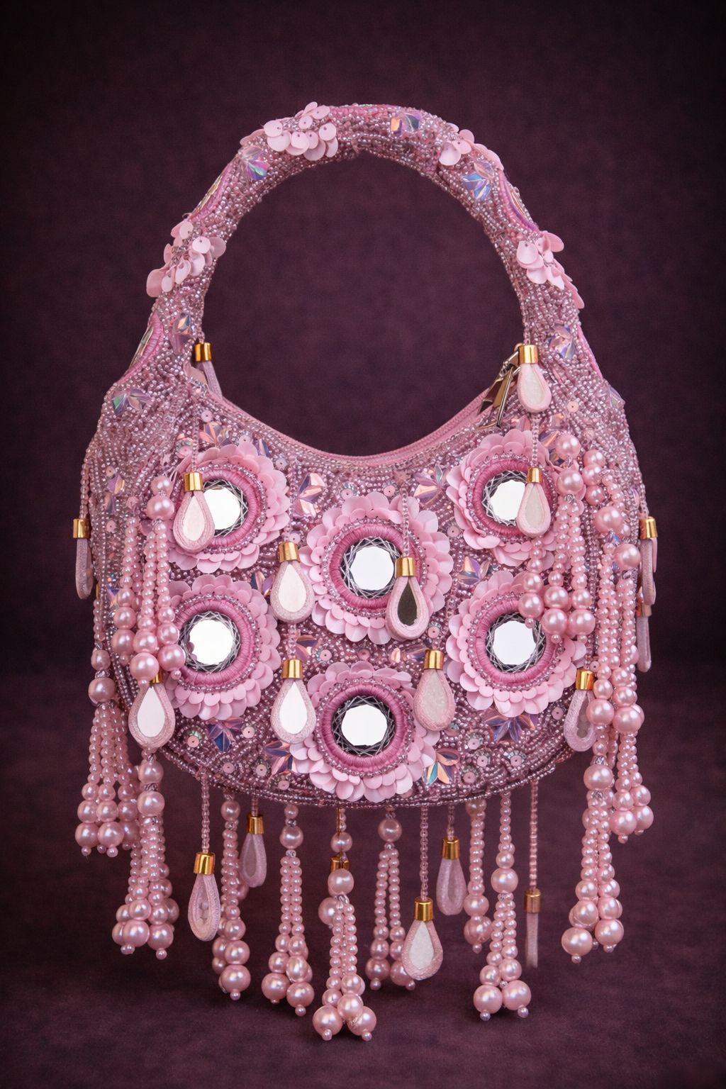 Aarzoo Mirror Pearl Handbag