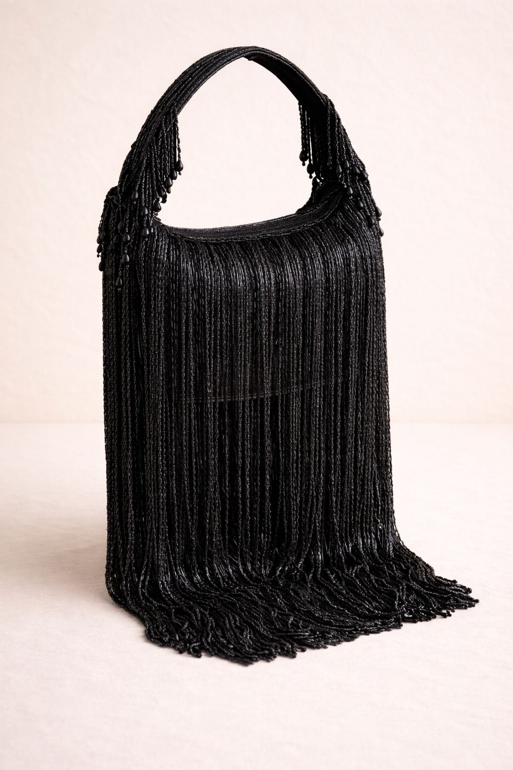 Aura Fringe Beaded Handbag