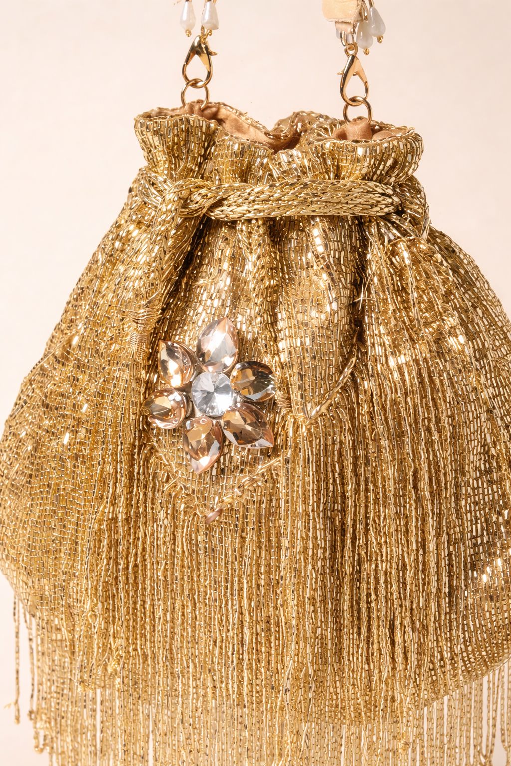 Celeste Fringe Potli Bag