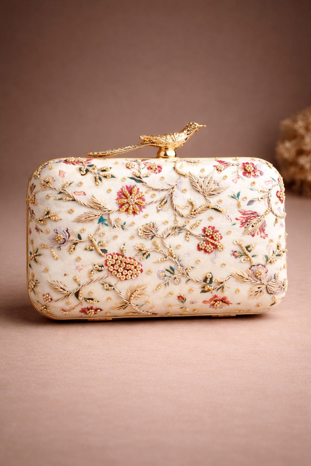 Ivory Blossom Bird Clutch