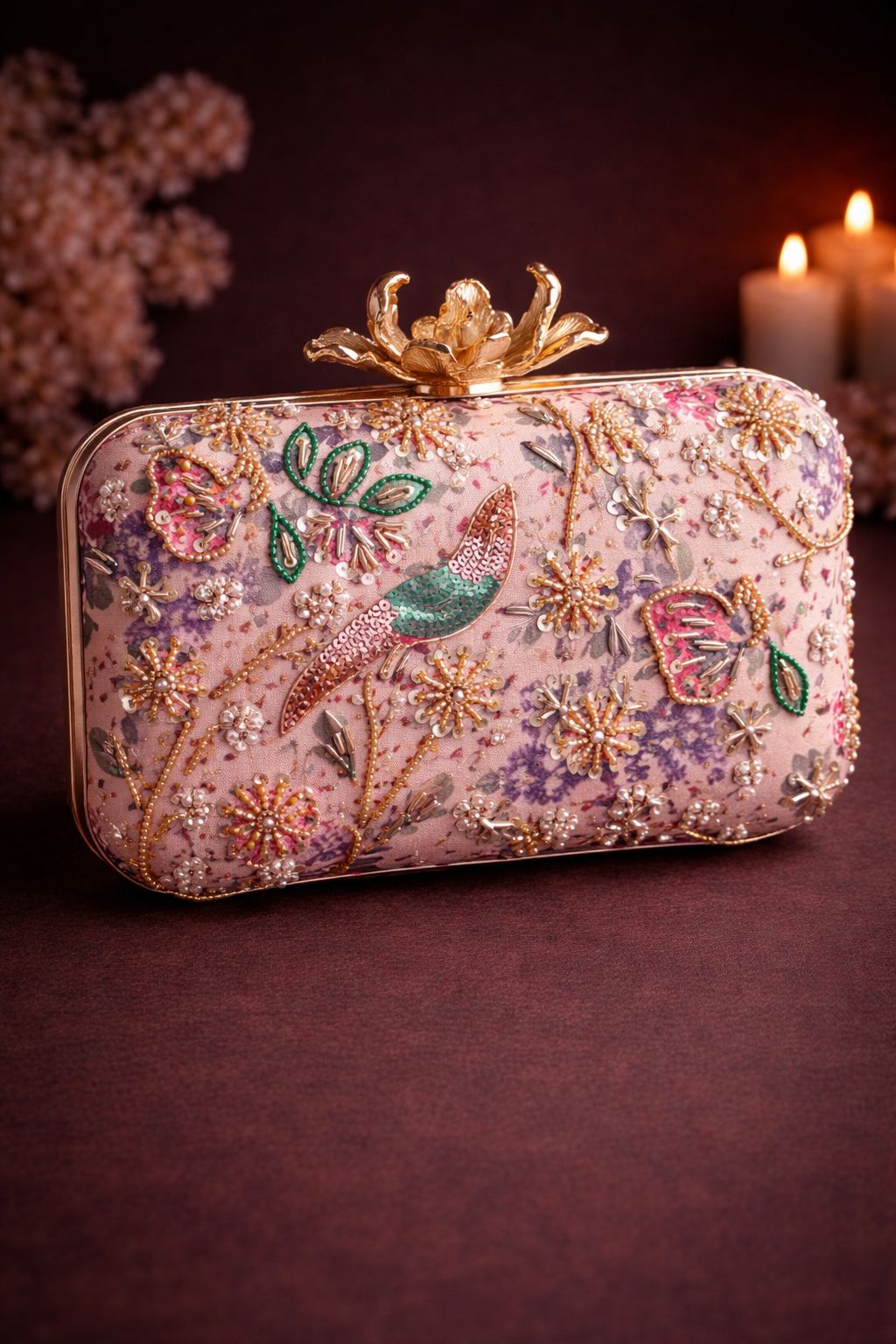Pastel Bird Garden Clutch