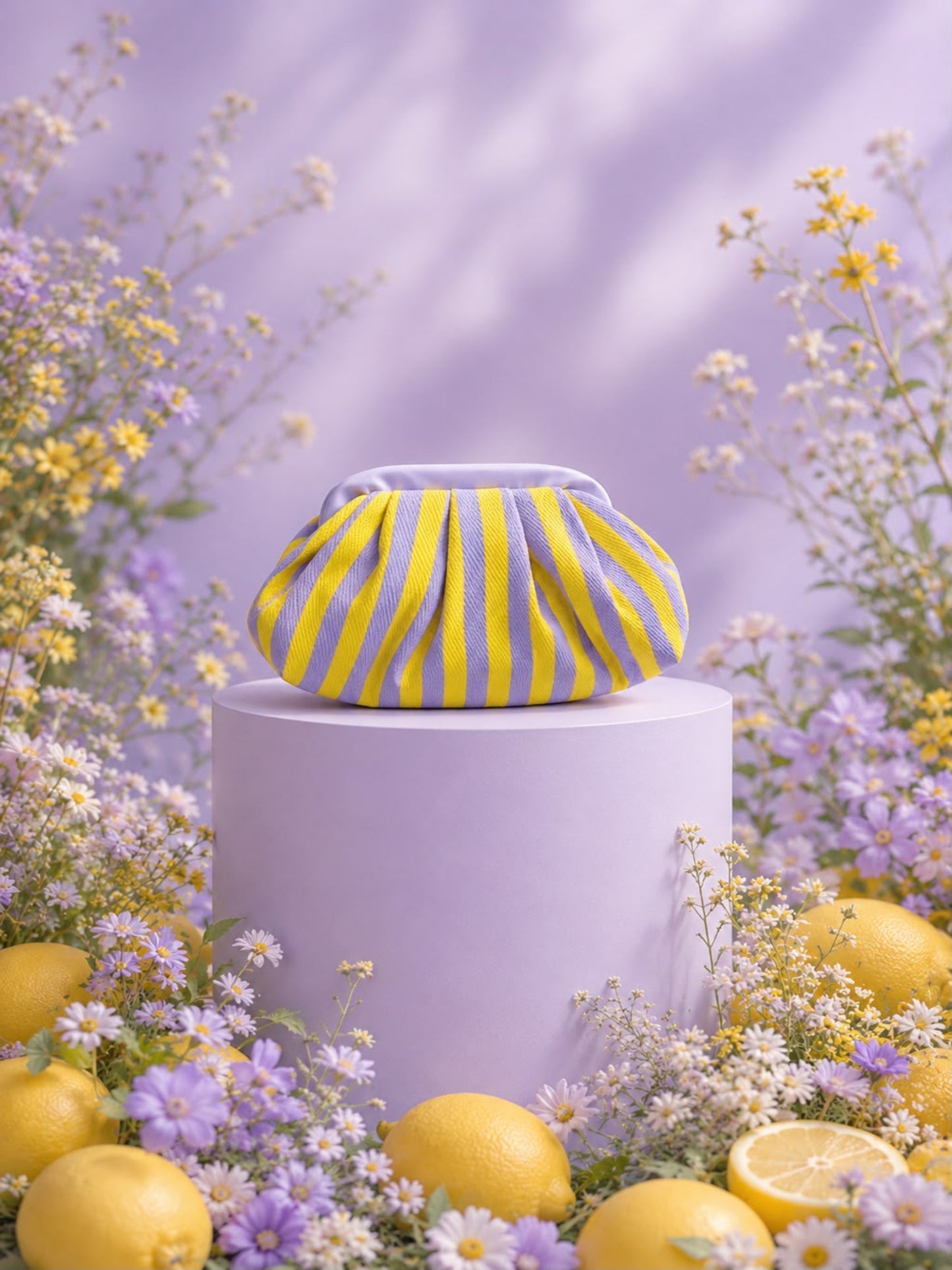 Stripe Pop Jacquard Cloud Bag