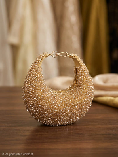 Beaded Luxe Hobo Bag