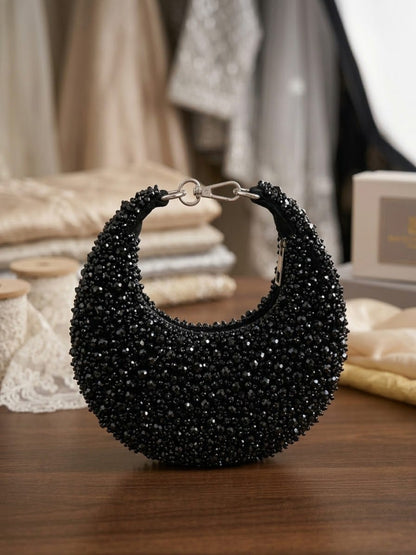 Beaded Luxe Hobo Bag