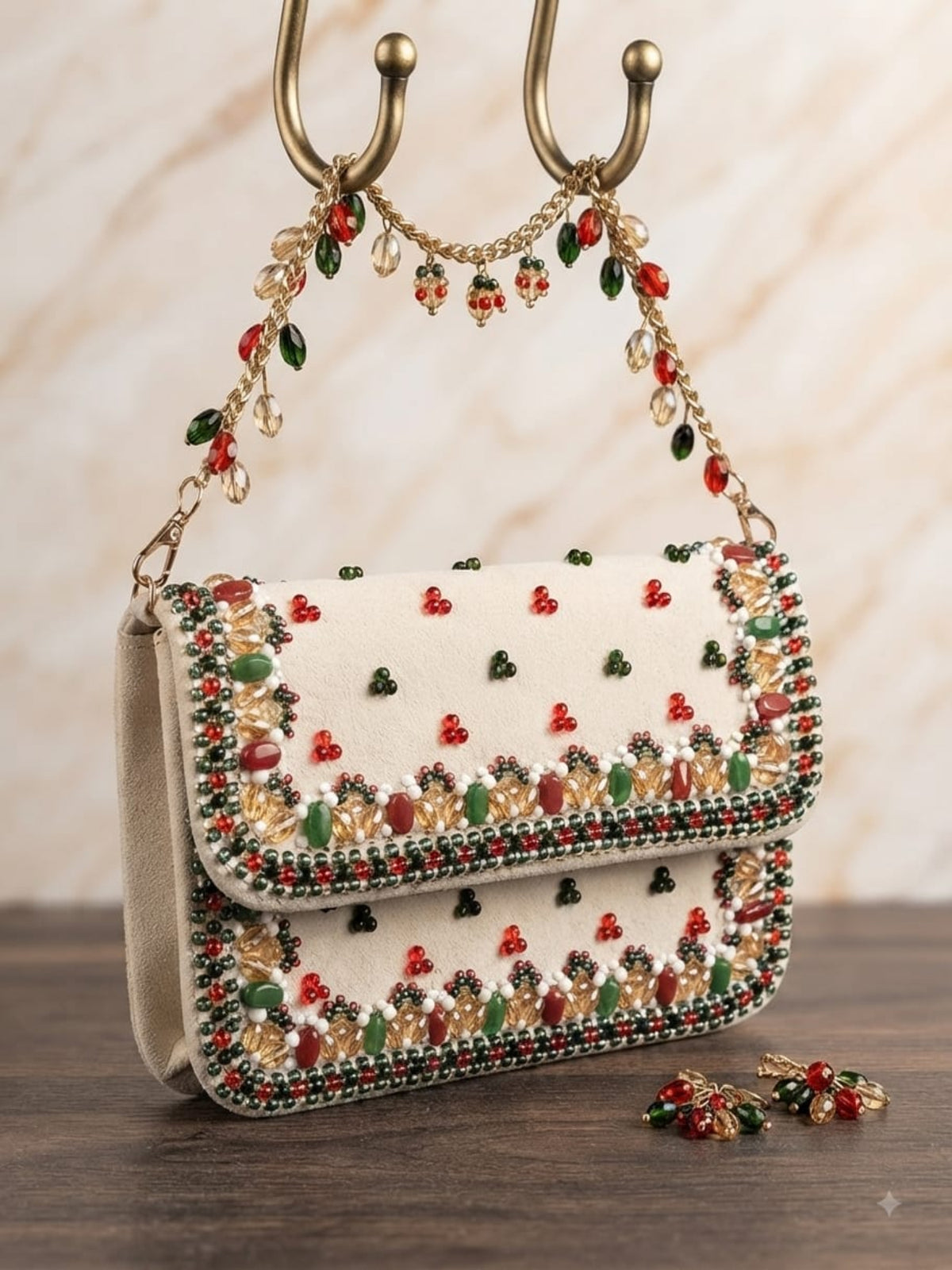 Gulnaar Beaded Sling Bag