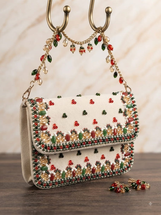 Gulnaar Beaded Sling Bag